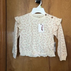 Jessica Simpson Sea Salt Floral sweet long sleeve sweatshirt